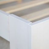 thumbnail of Décoshop26 - Letto singolo in legno di pino bianco 90x200 con rete a doghe e cassetto contenitore LIT06231