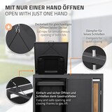 thumbnail of ML-Design Mülltonnenbox 2er Anthrazit-Holzoptik, Stahl, wetterfest, stabile Verkleidung 240L