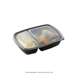thumbnail of Menüschale, PP, schwarz, zweigeteilt, 600/300ml