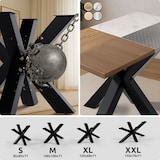 thumbnail of Pés de mesa Harlan preto/150x78x71 cm