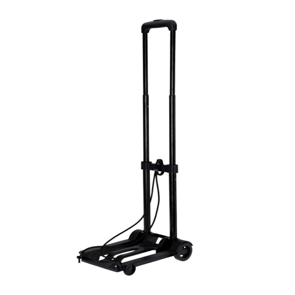 WellHome - Steunwagen in staal en PP met zwarte band 45x23x8cm