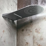 thumbnail of Soffione doccia 2 funzioni cascata e pioggia, design tondo