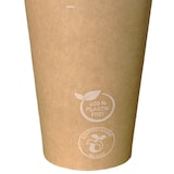 thumbnail of VEPATIM 50 Kaffeebecher 'Coffee To Go' Pappbecher 100% ohne Kunststoff braun 300ml