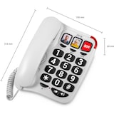 thumbnail of SPC Comfort Numbers 2 - Festnetztelefone für Senioren mit großen Tasten, hoher Lautstärke und Hörgerätekompatibilität