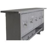 thumbnail of Küchenregal HWC-C49, Haushaltsregal Regal, Vintage mit 5 Schubladen 32x65x13cm ~ Shabby Look, grau