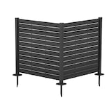 thumbnail of Panneau brise-vue de jardin à lames en polyéthylène, résistant et facile à installer, pour protéger et décorer les espaces extérieurs (2 panneaux)