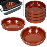 thumbnail of 6er Set Airfryer Tonschalen rund Ø20cm 700ml Cazuela Tapas Fingerfood Antipasti