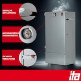 thumbnail of Räucherofen 7001 - 81x30x40 cm - Premium Räucherschrank - Legierter Stahl - Smoker mit Thermometer