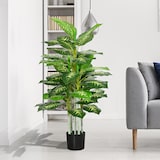 thumbnail of HOMCOM árbol artificial de perenne 120 cm planta artificial decorativa grande decoración para hogar oficina balcón dormitorio verde