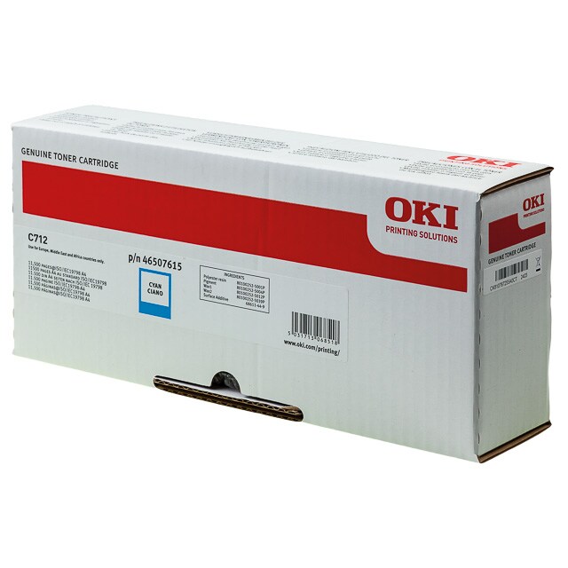 Laser/Kopierer OKI 46507615 OKI C712 TONER CYAN