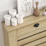 thumbnail of Cubre radiadores con cajón cubreradiador de MDF cubierta para radiador para salón dormitorio pasillo 78x19x95,5 cm roble