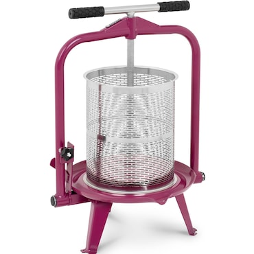Fruitpers type 20: inhoud 10 liter kantelbaar en RVS onderstel