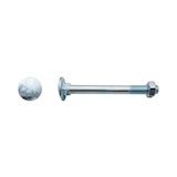 thumbnail of 100 Boulons Tête Ronde Collet Carré TRCC 6 x 65 mm - DIN 603 - Zingué blanc - D-Work