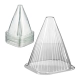 thumbnail of Relaxdays Pflanzenhut, 80er Set, Schneckenschutz, Frostschutz, HxBxT: 22 x 19 x 19 cm, Pflanzenhütchen PVC, transparent