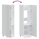 thumbnail of vidaXL Küchenschrank Lucca Hochglanz-Weiß Holzwerkstoff