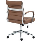 thumbnail of DELUKE® Bürostuhl Ergonomisch EVOK Schreibtischstuhl Echtleder Höhenverstellbarer Drehstuhl Chefsessel, Computerstuhl 130 kg Hellbraun