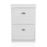 thumbnail of Schuhschrank / Schuhregal ESTHA 2 53x24x82 cm 2 Schuhklappen weiß hjh LIVING