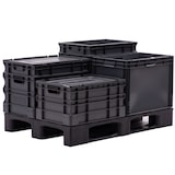 thumbnail of Caja Euro Plástica Sólida 40 x 60 x 10 cm