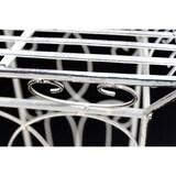 thumbnail of DanDiBo Blumenhocker Metall Weiß Eckig 77 cm Blumenständer 20304 Blumensäule Beistelltisch Pflanzenständer