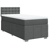 thumbnail of vidaXL Boxspringbett mit Matratze Dunkelgrau 100x200 cm Stoff