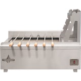 thumbnail of Barbecue Portugais 6 brochettes rotatives au charbon de bois à poser dimensions 850x610x350