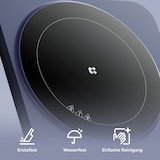 thumbnail of CIARRA Donut Placa de Indução Individual Indução 8 Níveis Timer Azul Meia-Noite VM1TIHA-M