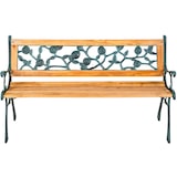 thumbnail of tectake Panchina da giardino Marina, in legno e ghisa 2 posti, 124 x 52 x 74 cm - 401424