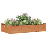 thumbnail of vidaXL Hochbeet mit Einsatz Braun 120x60x25 cm Massivholz Tanne