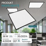 thumbnail of LUXULA LED Panel LX-62-4000-BLK 36 W 4000 K neutralweiß