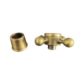 thumbnail of Ricambio maniglia vintage a stella per rubinetto bronzata, completa