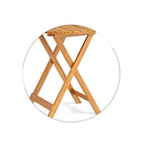 thumbnail of Conjunto de móveis para varanda COSTWAY de 3 peças, mesa de bistrô com 2 cadeiras, com 2 almofadas, conjunto de bistrô