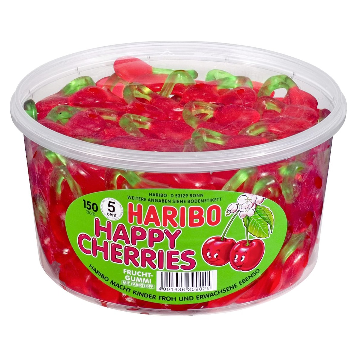 Haribo Happy Cherries 150 Stück (1,2 kg)