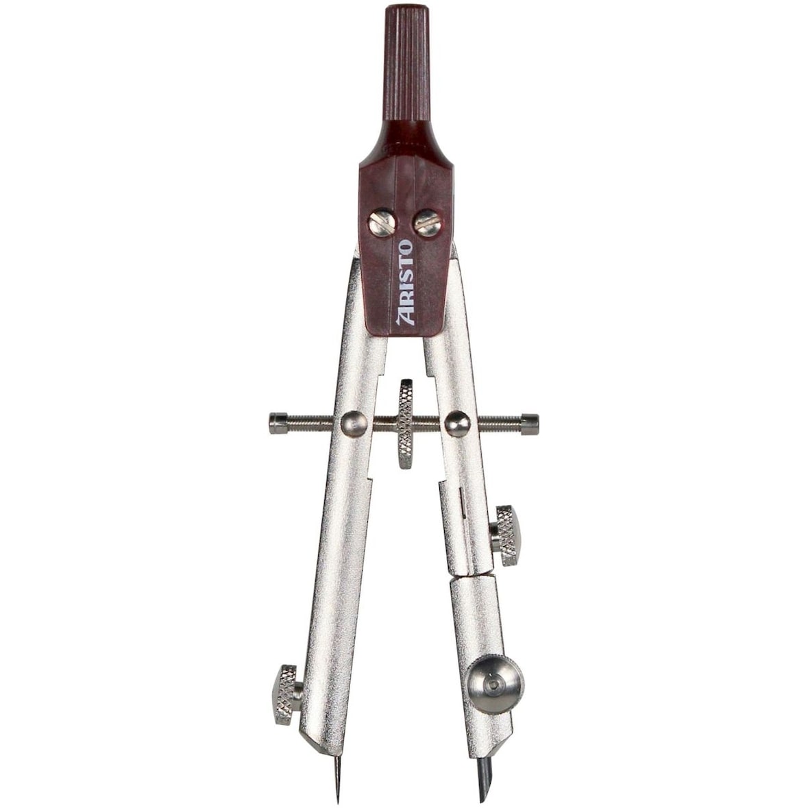 Teilzirkel Studio max: 100mm Länge: 100mm silber/bordeaux Packung mit 10 Stück