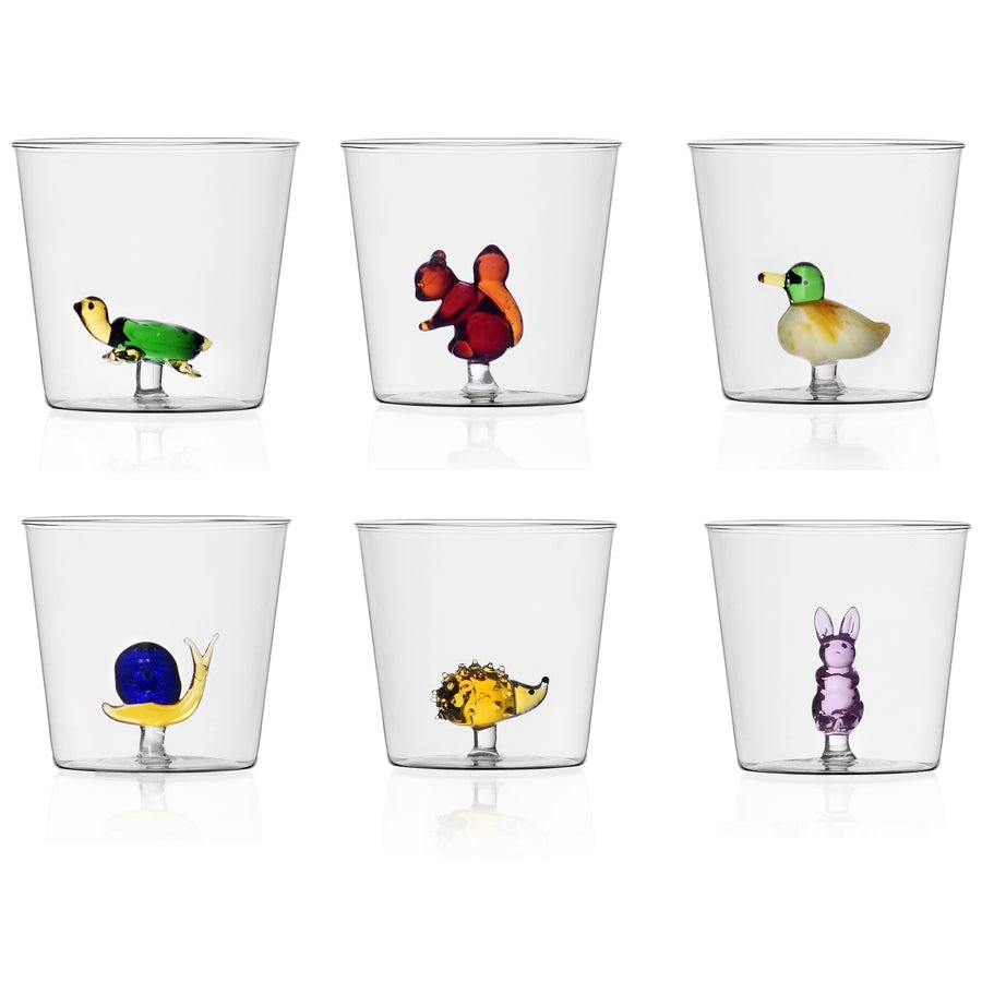 Ichendorf – 6er-Set Trinkgläser: ANIMAL FARM 1 – Design von Alessandra Baldereschi