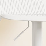 thumbnail of Conjunto de 2 taburetes altos de cocina sillas altas de cocina giratoria con respaldo y altura ajustable carga 120 kg para bar salón comedor blanco