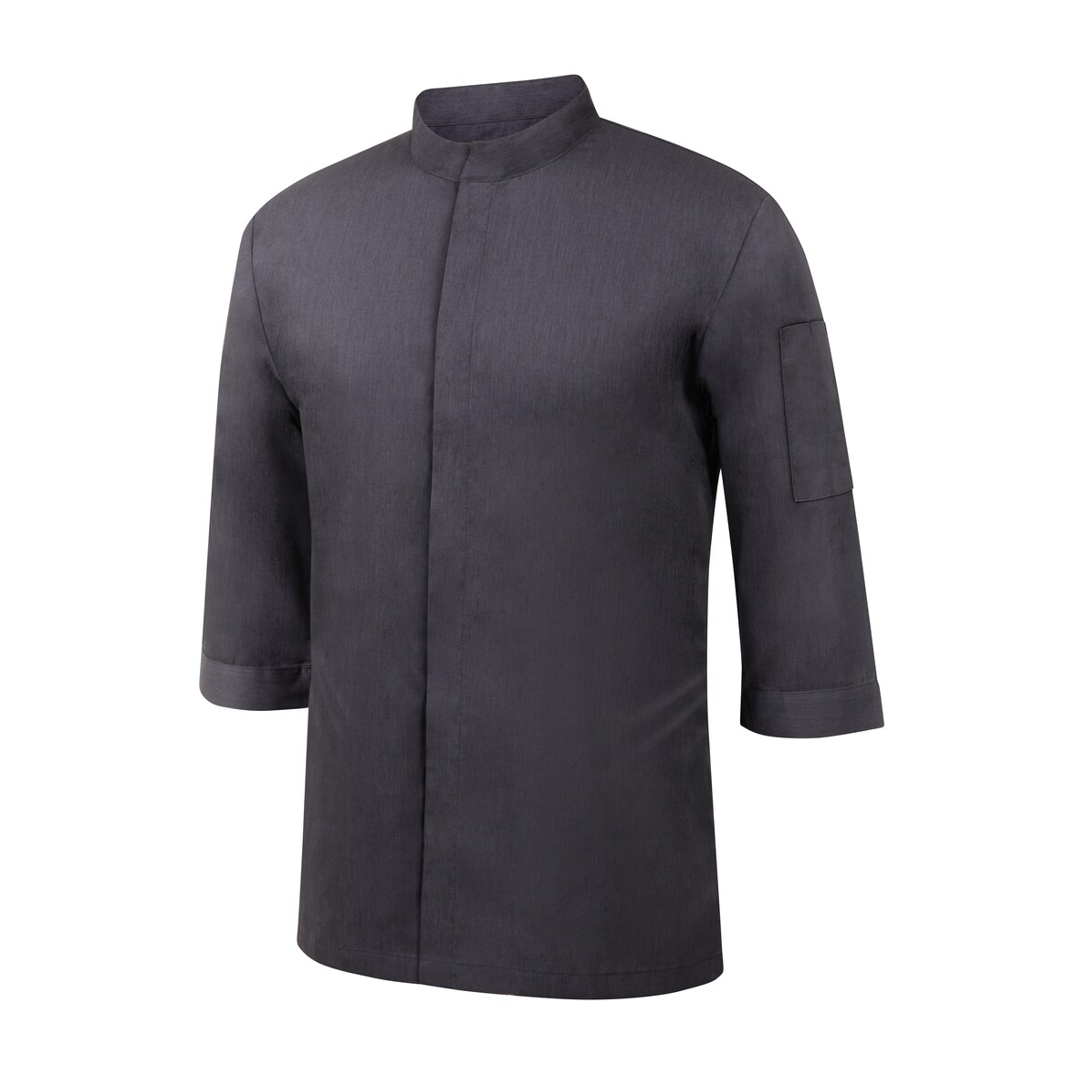 METRO PROFESSIONAL Herrenkochjacke 3/4 Ärmelig, Größe M, Jeans Optik, schwarz