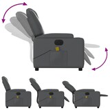 thumbnail of vidaXL Massagesessel Elektrisch Grau Kunstleder