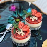 thumbnail of Set van 24 glazen schalen H 54 mm Diameter 90 mm Was Duitsland