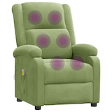 thumbnail of vidaXL Massagesessel Hellgrün Samt