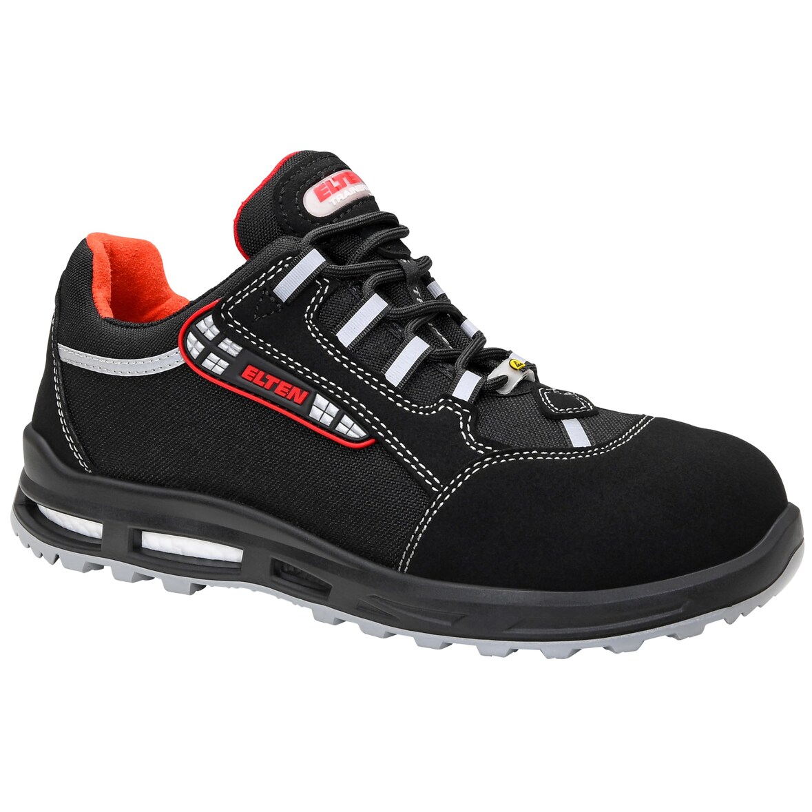 ELTEN Sicherheitsschuhe SENEX XXT ESD S3 Textil Schwarz Rot Größe 37