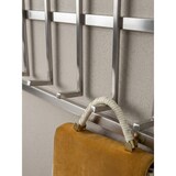 thumbnail of Wandgarderobe Metall Silber 60x100x7,5 cm Design Flurgarderobe Stahl, Hakenleiste Wandpaneel, Garderobe Wand, Garderobenleiste