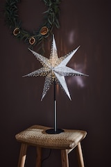 thumbnail of Markslöjd GLITTER Tischstern 45 cm Schwarz/Silber