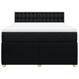 thumbnail of vidaXL Boxspringbett mit Matratze Schwarz 140x200 cm Stoff