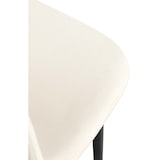 thumbnail of Conjunto de 4 sillas de comedor Napier Crema/Terciopelo