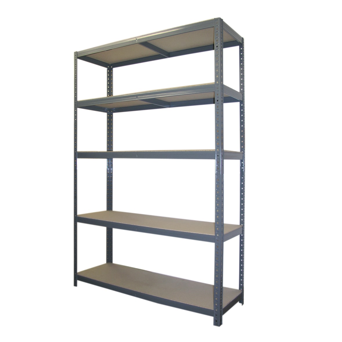 Etagère modulable 5 plateaux bois / métal 40x120xH178 cm 220 kg/plateau