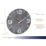 thumbnail of TFA-Dostmann Design Funk-Wanduhr CONTOUR