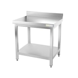 thumbnail of Arbeitstisch aus Edelstahl 800 x 800 mm angelehnt PREMIUM / GOLDINOX