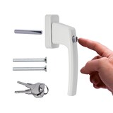 thumbnail of Abschließbare Fenstergriffe ergonomisch Aluminium 10 Stück