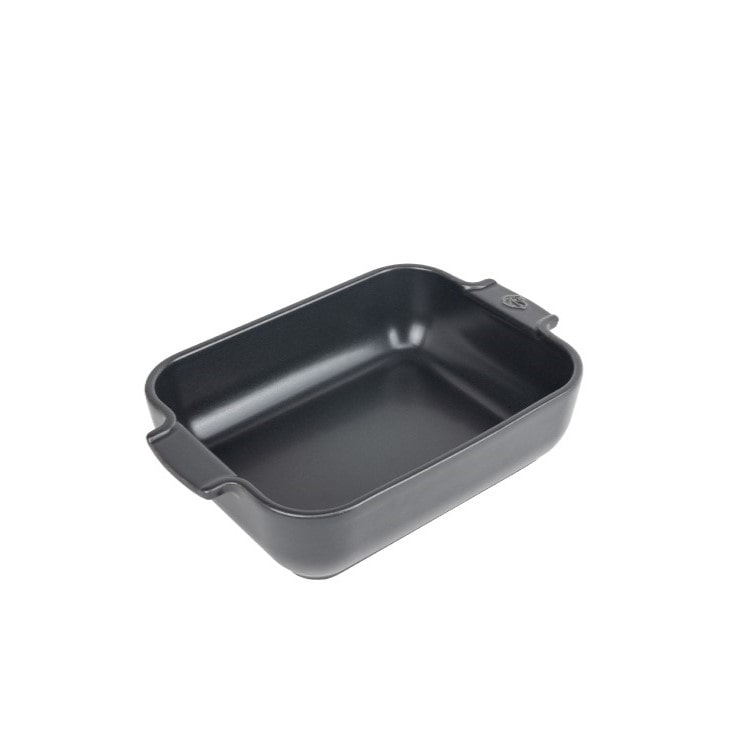 PEUGEOT Keramik Auflaufform APPOLIA 25cm Rechteckig Schiefergrau Spülmaschinenfest
