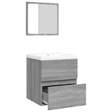 thumbnail of Helloshop26 - Mueble de baño con lavabo y espejo gris Sonoma 02_0006645